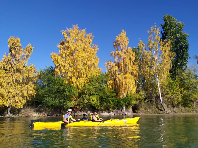 Kayaking on Issyk-Kul lake, Karakol, Kyrgyzstan